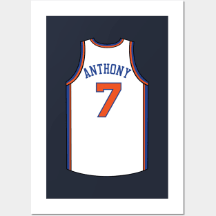 Carmelo Anthony New York Jersey Qiangy Posters and Art